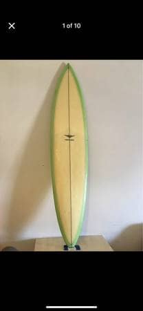 Vintage Gordon & Smith Skip Frye Surfboard Gun Signed