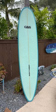 8'6 Classic G& S Surfboard Longboard