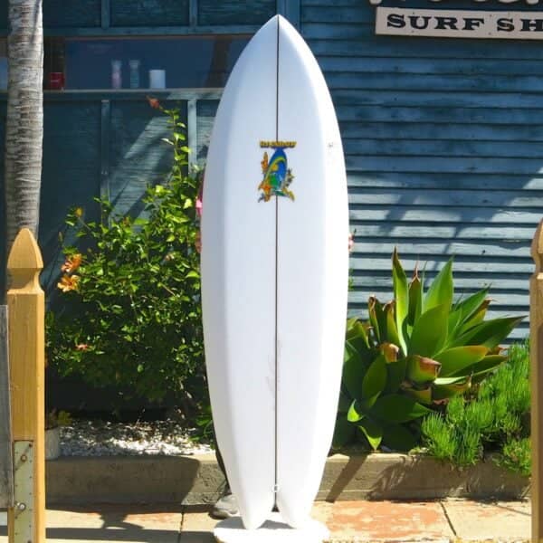Rainbow QUAD SWALLOWTAIL FISH 6' Clear Sanded